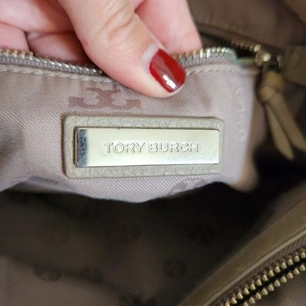 Tory Burch Britten Nude/ grey bag - Picture 14 of 16